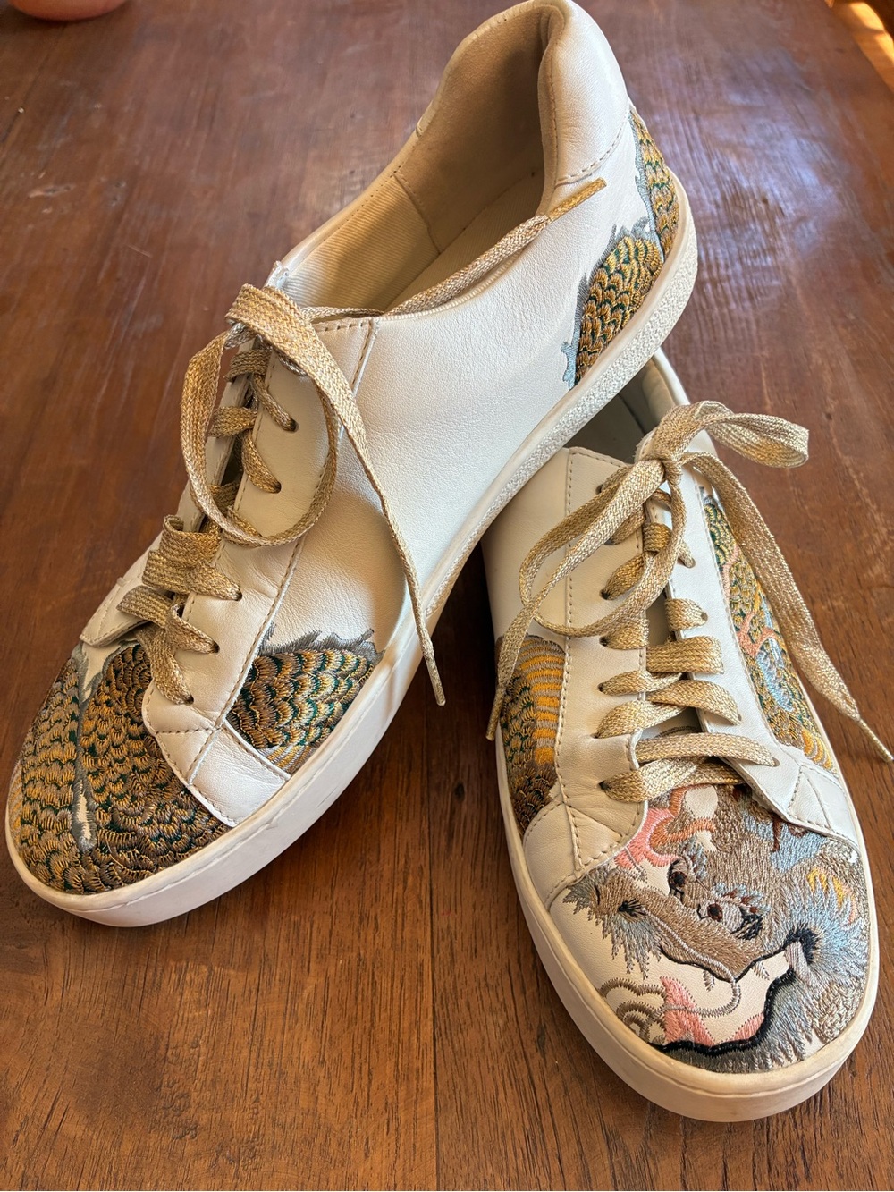 Johnny Was Embroidered Sneaker Size 9